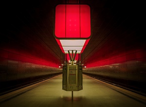 Lichterschau im U-Bahnhof HafenCity Universität