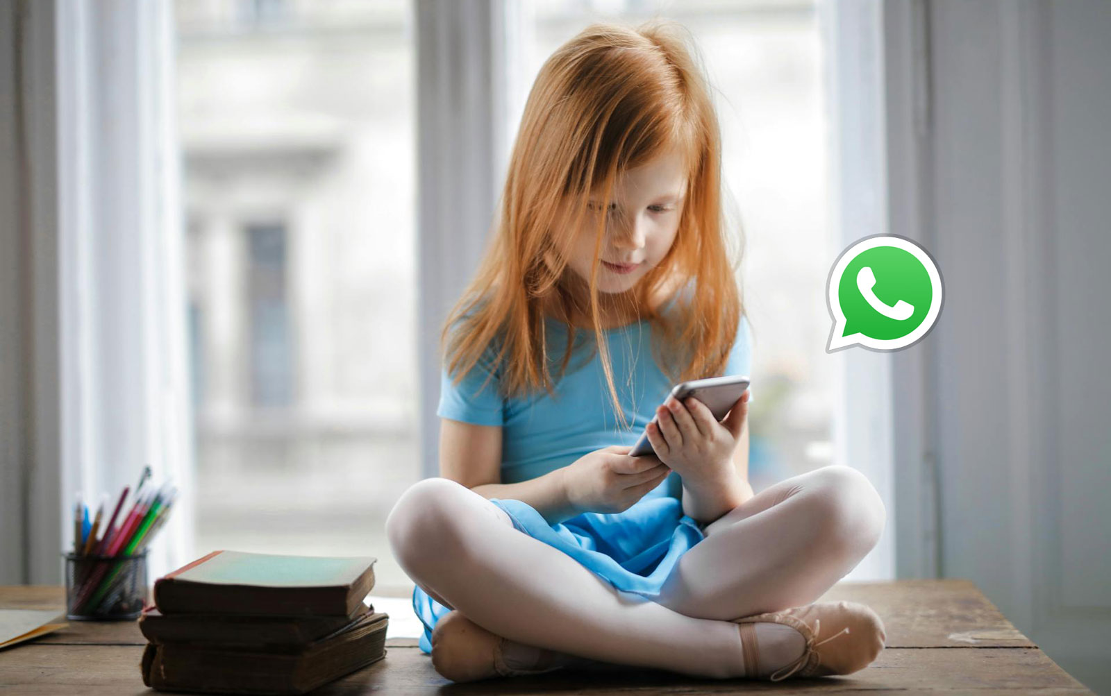Kinder WhatsApp Nutzung