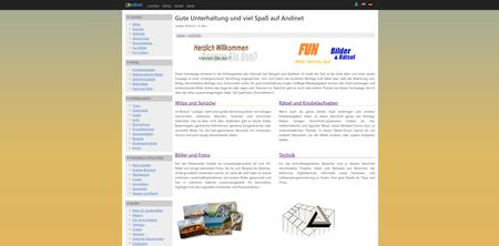 Andinet.de Homepage Design vom 29.10.2020