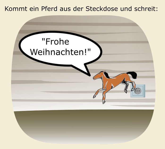 Pferd aus der Steckdose