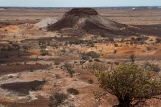 Landschaft in den Breakaways