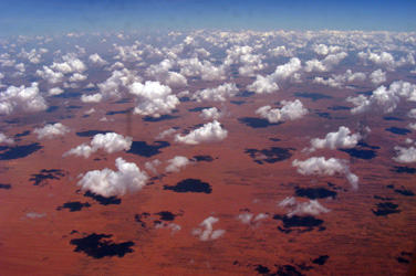 Blick auf die Wolken