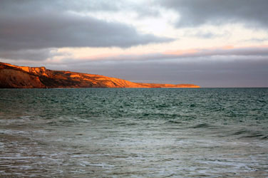 Sonnenuntergang am Strand in Anglesea