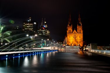 Blick auf St James in Sydney