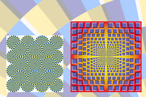 Bewegungsillusion, statische Bilder bewegen sich