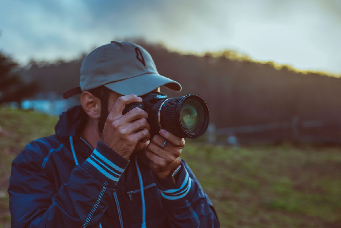 Fotograf mit Kamera