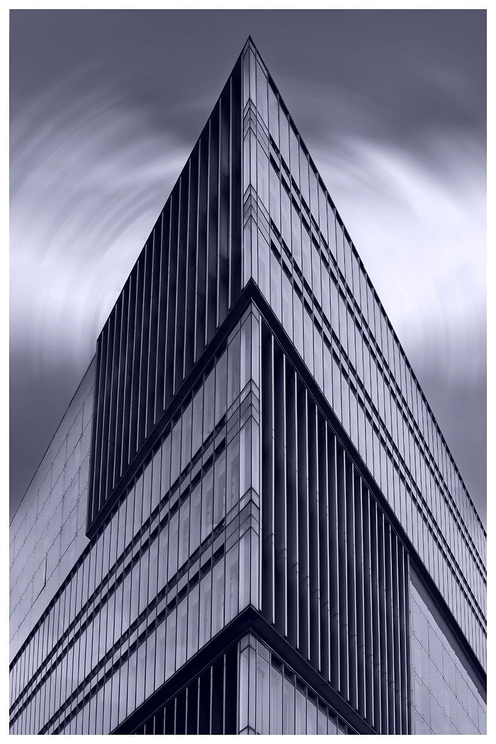 Ansicht der Spitze vom Deichtor Center in Hamburg