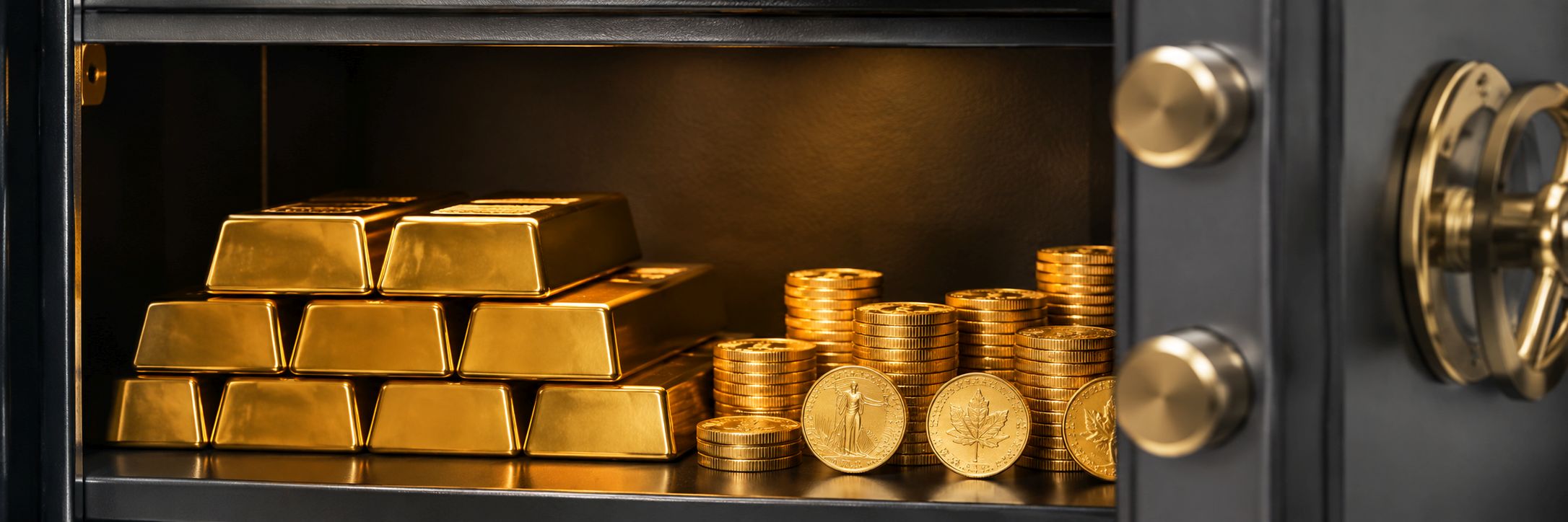 Storing gold safely: how to protect coins and bars properly Secure storage of gold bars and gold coins as a symbol of wealth protection