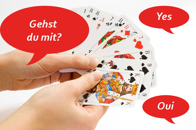 Sprachen lernen beim Kartenspielen