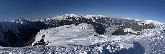 Ahorn-Piste im Skigebiet Mayrhofen