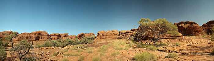 Bizarre Felsformationen des Kings Canyon