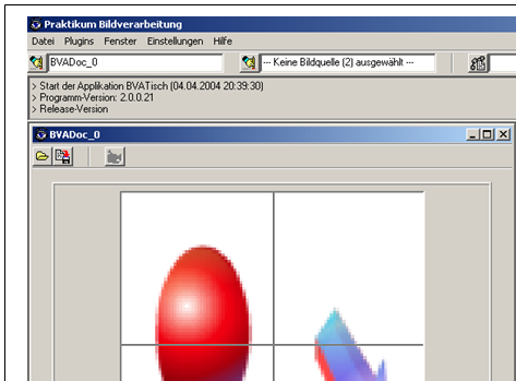 Oberfläche des Programms BVATisch