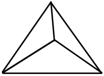 Rätsellösung: 6 gerade, gleichlange Linien verbinden