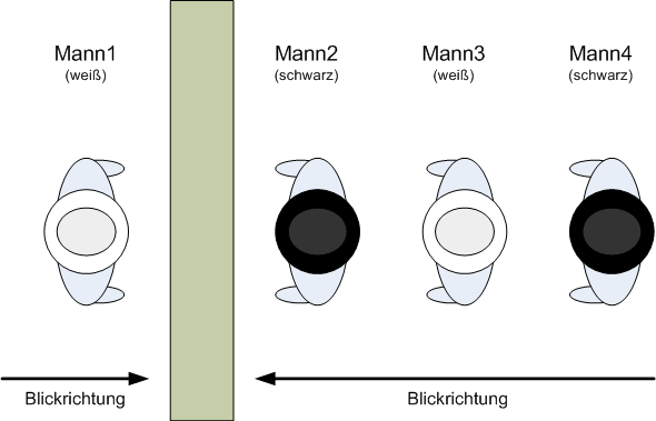 Hutfarbenrätsel: Grafik zur Veranschaulichung