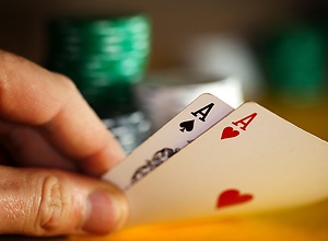 You have two aces on your Poker hand.