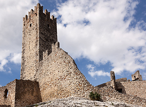 View of the castle Castello Di Drena