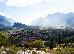 Beautiful countryside of Riva Del Garda in Italy near Lake Garda.