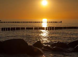 Beautiful sunset at the sea.