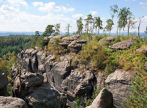 Rocks in the Elbe Sandstone Mountains