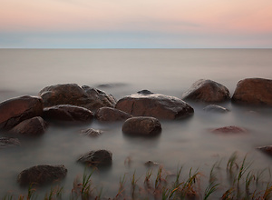 Stones in the water on the Baltic Sea