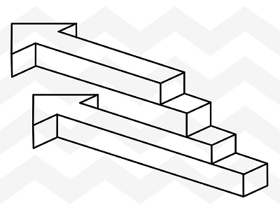 Two nested arrows - impossible physics.