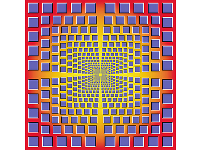 Huge effect: Look at the picture from left to right, it seems to move!