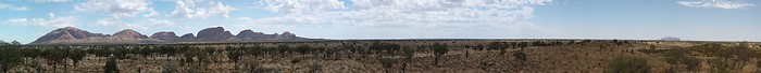 View of the Olgas and Ayers Rock